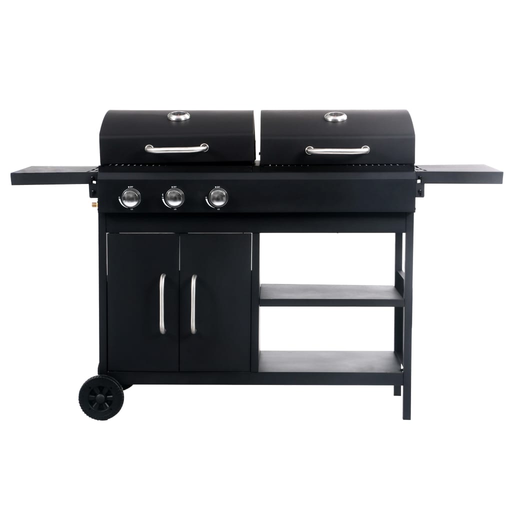 Barbecue Combinato Carbone e Gas 3 Fuochi - homemem39