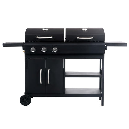 Barbecue Combinato Carbone e Gas 3 Fuochi - homemem39
