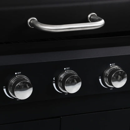 Barbecue Combinato Carbone e Gas 3 Fuochi - homemem39