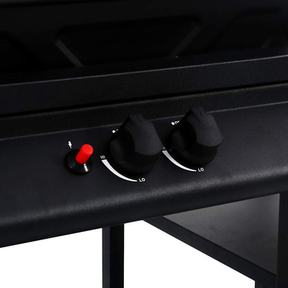 Barbecue e Griglia a Gas con 3 Ripiani Nero - homemem39