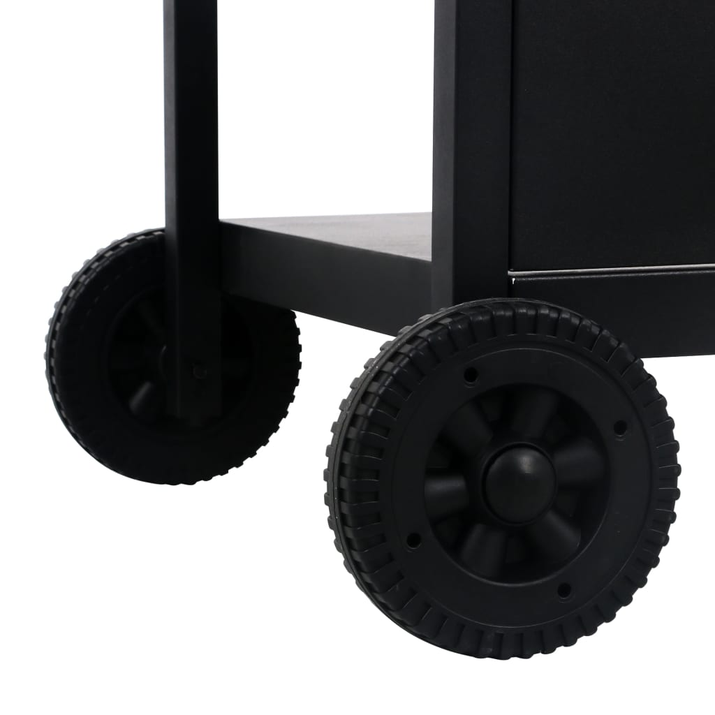 Barbecue e Griglia a Gas con 3 Ripiani Nero - homemem39