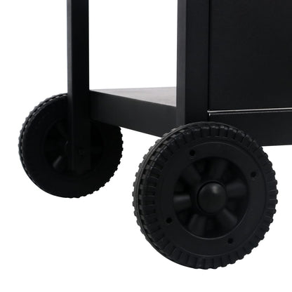 Barbecue e Griglia a Gas con 3 Ripiani Nero - homemem39