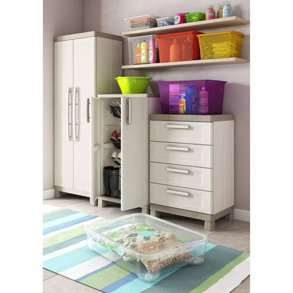 Armadietto Basso Excellence Beige e Talpa 97 cm