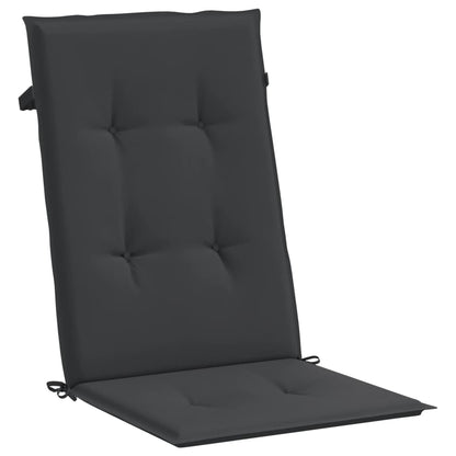 Cuscini per Sedie 4 pz Neri 120x50x3 cm in Tessuto | homemem39