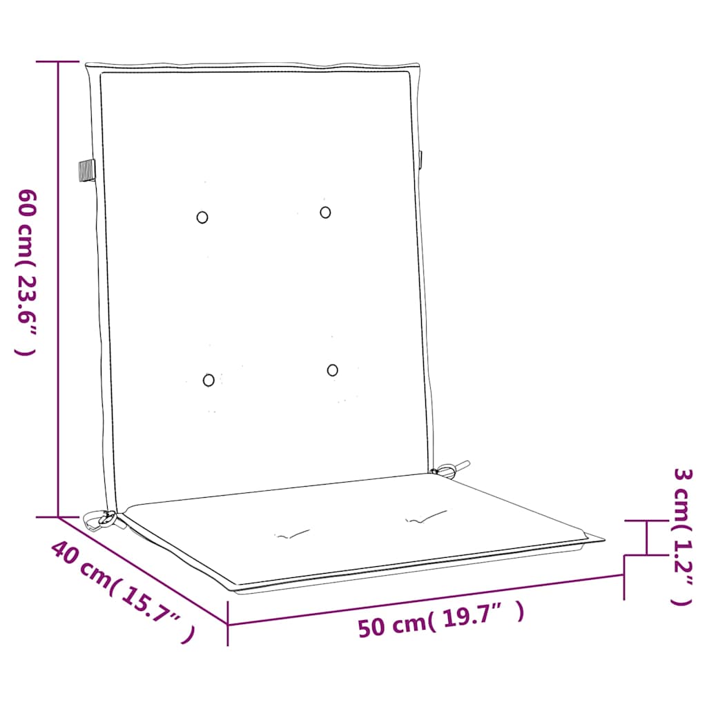 Cuscini per Sedia 4 pz Antracite Tessuto Oxford | homemem39