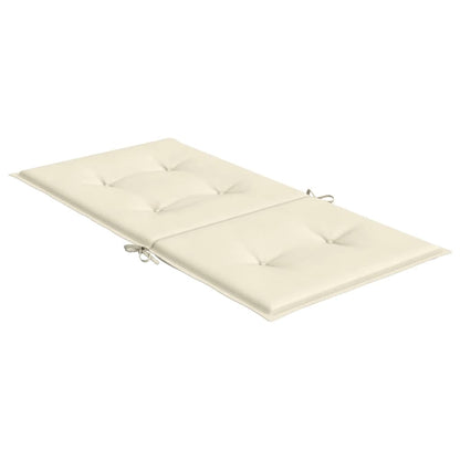 Cuscini per Sedia 2 pz Crema 100x50x3 cm in Tessuto Oxford