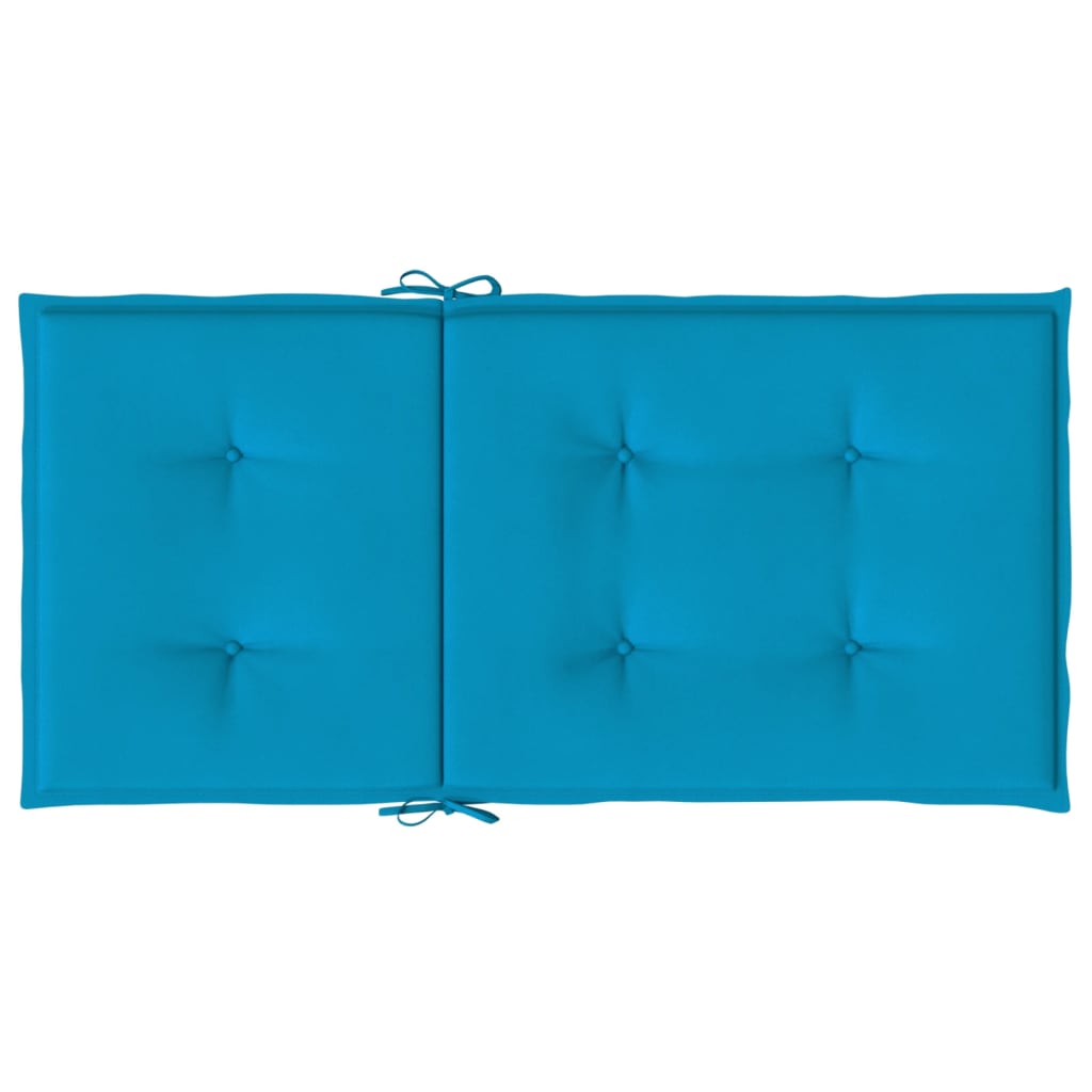 Cuscini per Sedia 2 pz Blu 100x50x3 cm in Tessuto Oxford