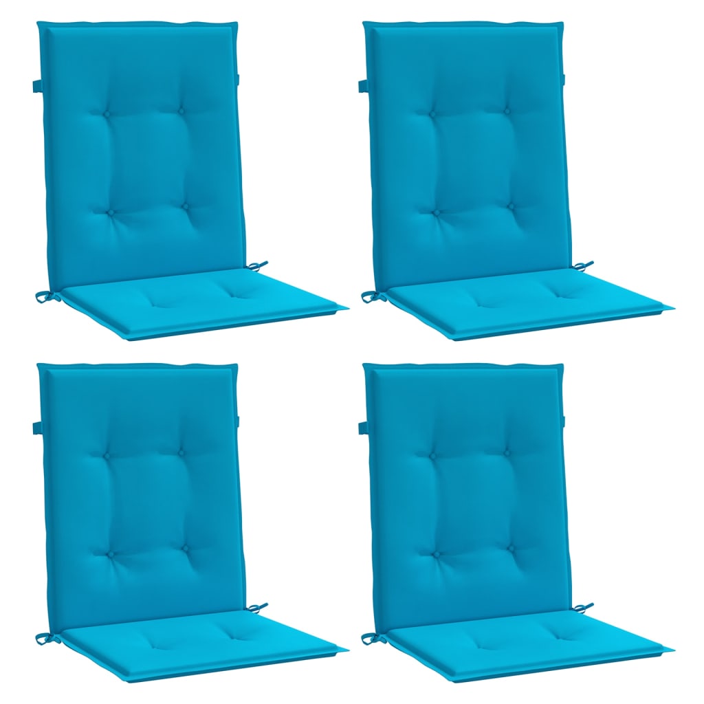Cuscini per Sedia 4 pz Blu 100x50x3 cm in Tessuto Oxford - homemem39