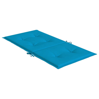 Cuscini per Sedia 4 pz Blu 100x50x3 cm in Tessuto Oxford