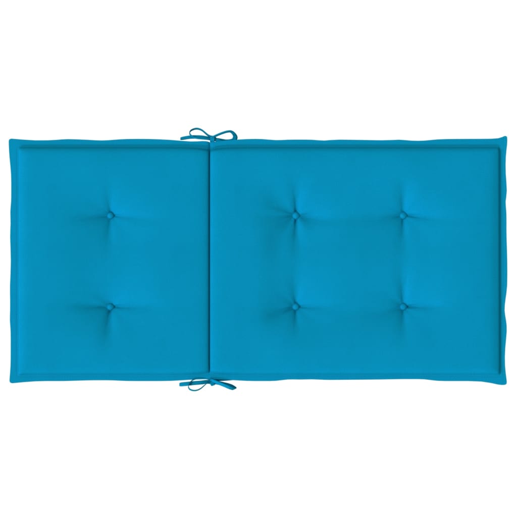 Cuscini per Sedia 4 pz Blu 100x50x3 cm in Tessuto Oxford