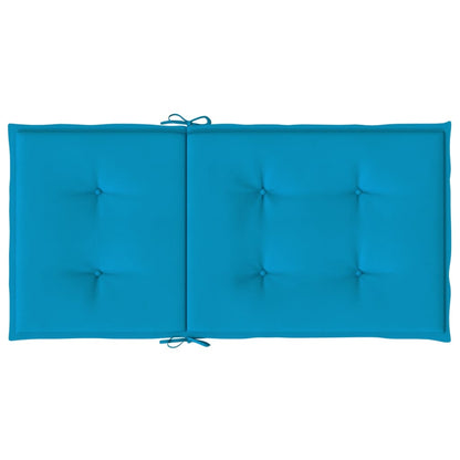 Cuscini per Sedia 4 pz Blu 100x50x3 cm in Tessuto Oxford