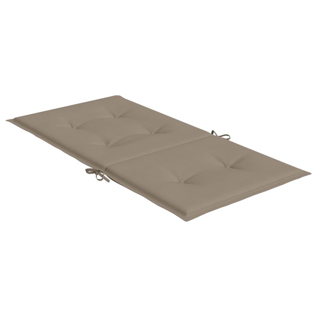 Cuscini per Sedia 2 pz Tortora 100x50x3 cm in Tessuto Oxford | homemem39
