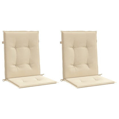 Cuscini per Sedia 2 pz Beige 100x50x3 cm in Tessuto Oxford | homemem39
