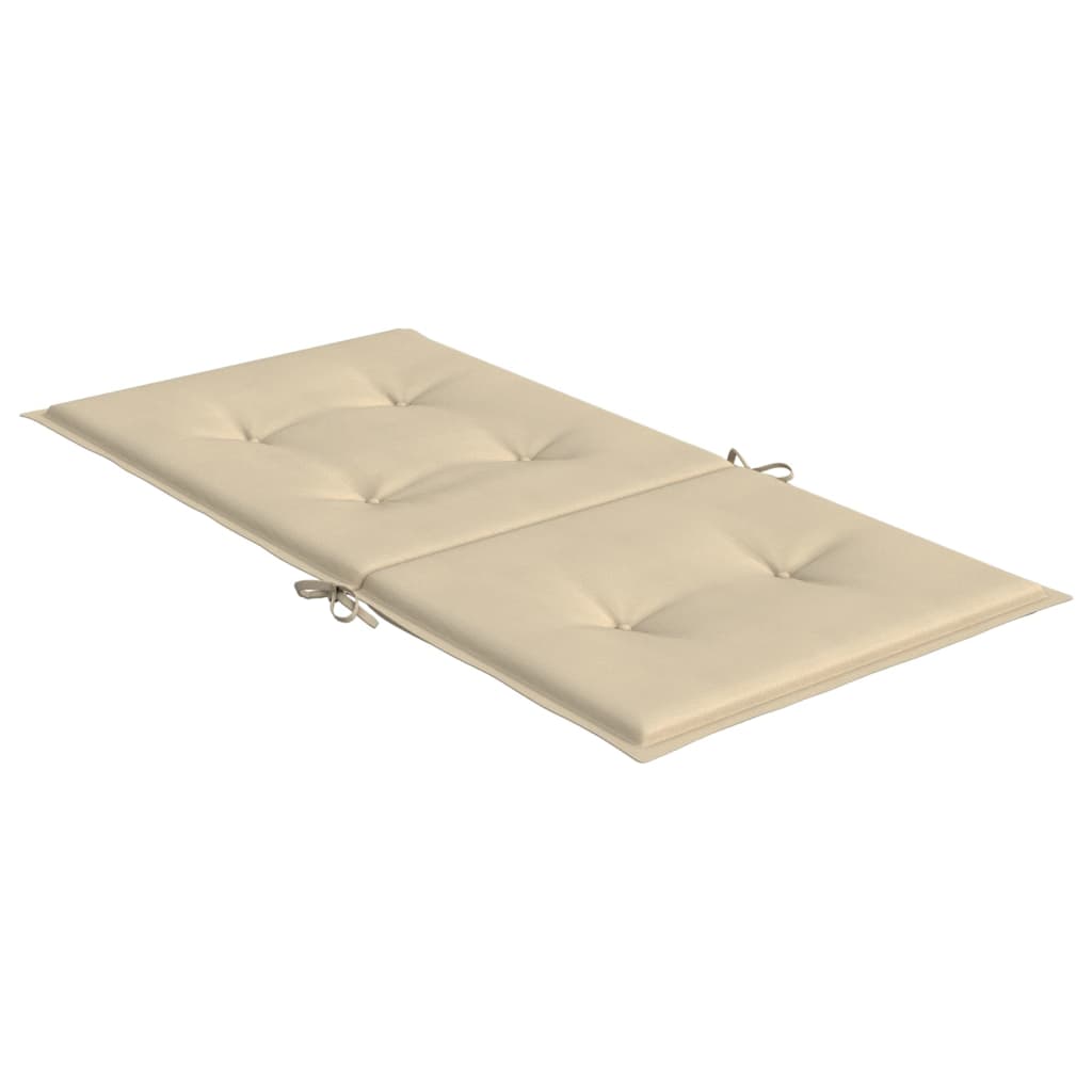 Cuscini per Sedia 2 pz Beige 100x50x3 cm in Tessuto Oxford | homemem39