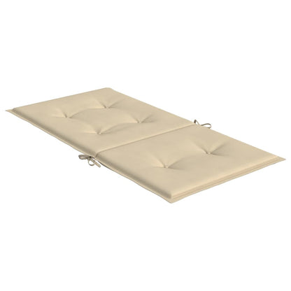 Cuscini per Sedia 2 pz Beige 100x50x3 cm in Tessuto Oxford | homemem39