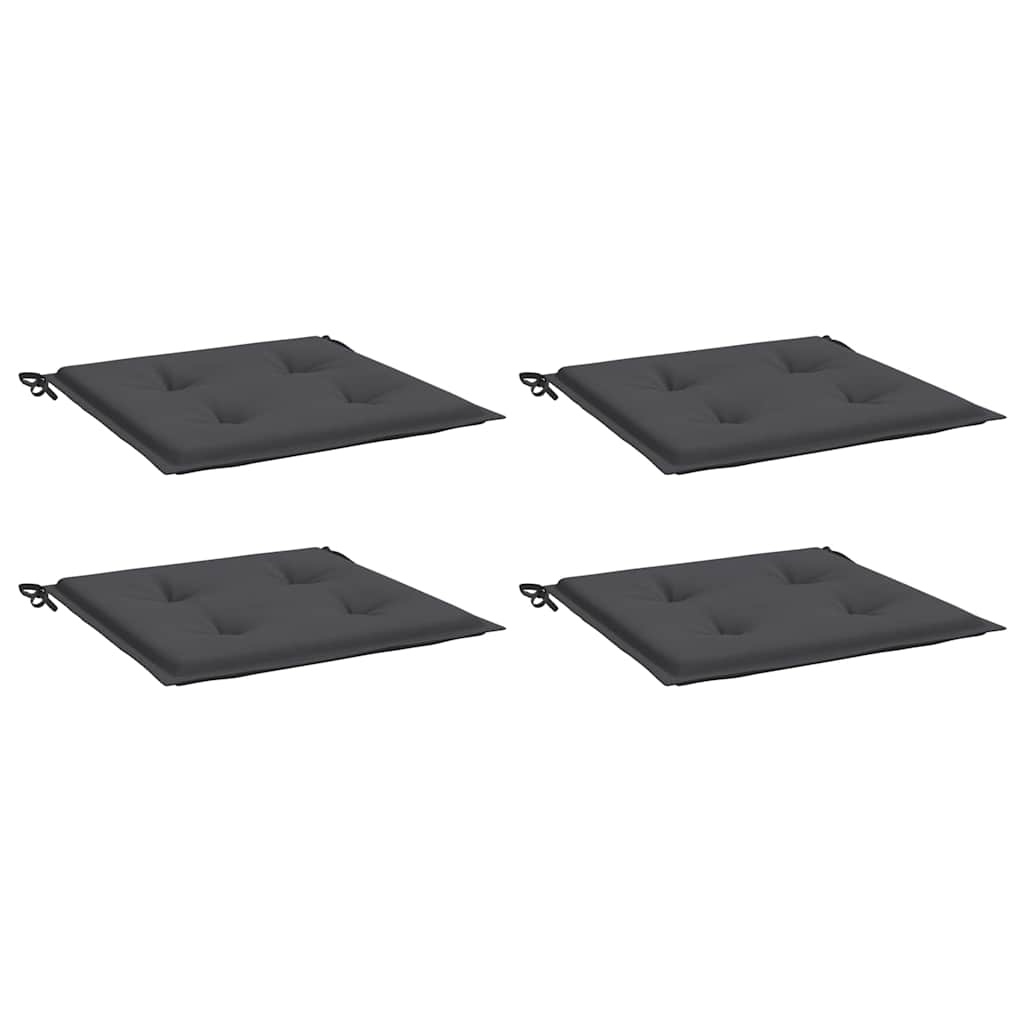 Cuscini per Sedia 4 pz Antracite 40x40x3 cm in Tessuto Oxford | homemem39