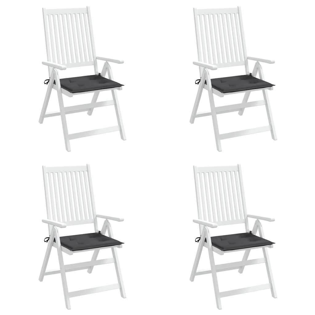 Cuscini per Sedia 4 pz Antracite 40x40x3 cm in Tessuto Oxford | homemem39