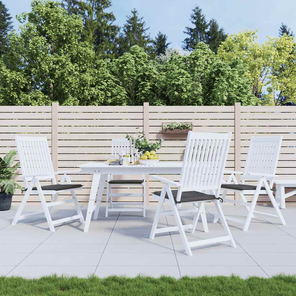 Cuscini per Sedia 4 pz Antracite 40x40x4 cm in Tessuto Oxford