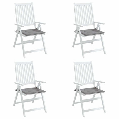 Cuscini per Sedia 4 pz Grigi 40x40x3 cm in Tessuto Oxford | homemem39