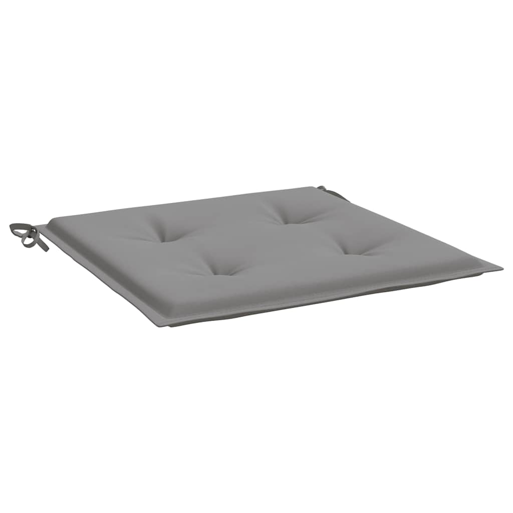 Cuscini per Sedia 4 pz Grigi 40x40x4 cm in Tessuto Oxford