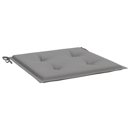 Cuscini per Sedia 4 pz Grigi 40x40x4 cm in Tessuto Oxford