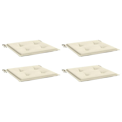Cuscini per Sedia 4 pz Crema 40x40x4 cm in Tessuto Oxford | homemem39