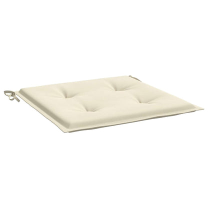 Cuscini per Sedia 4 pz Crema 40x40x3 cm in Tessuto Oxford