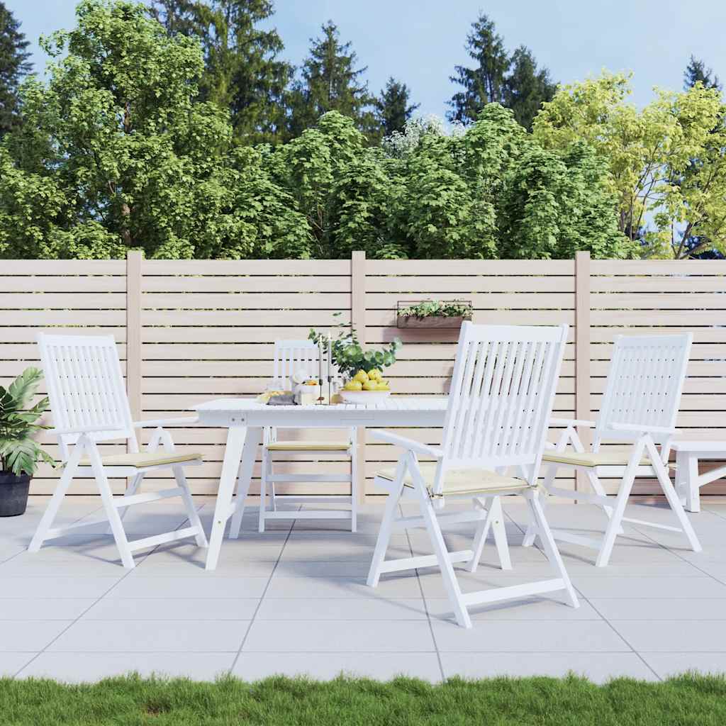 Cuscini per Sedia 4 pz Crema 40x40x4 cm in Tessuto Oxford | homemem39