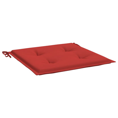 Cuscini per Sedia 4 pz Rossi 40x40x4 cm in Tessuto Oxford