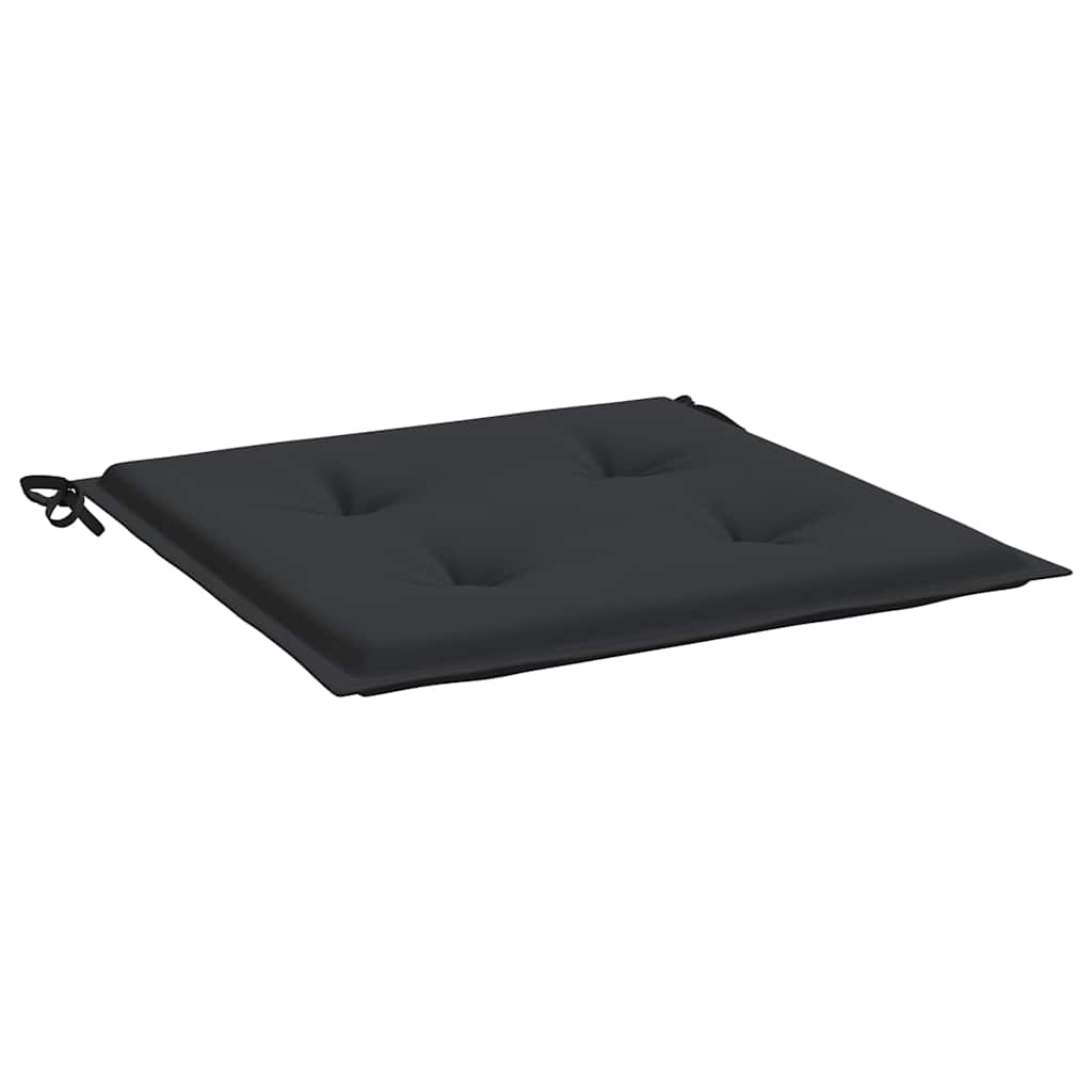 Cuscini per Sedia 4 pz Neri 40x40x4 cm in Tessuto Oxford | homemem39