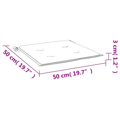 Cuscini per Sedia 2 pz Grigi 50x50x3 cm in Tessuto Oxford - homemem39