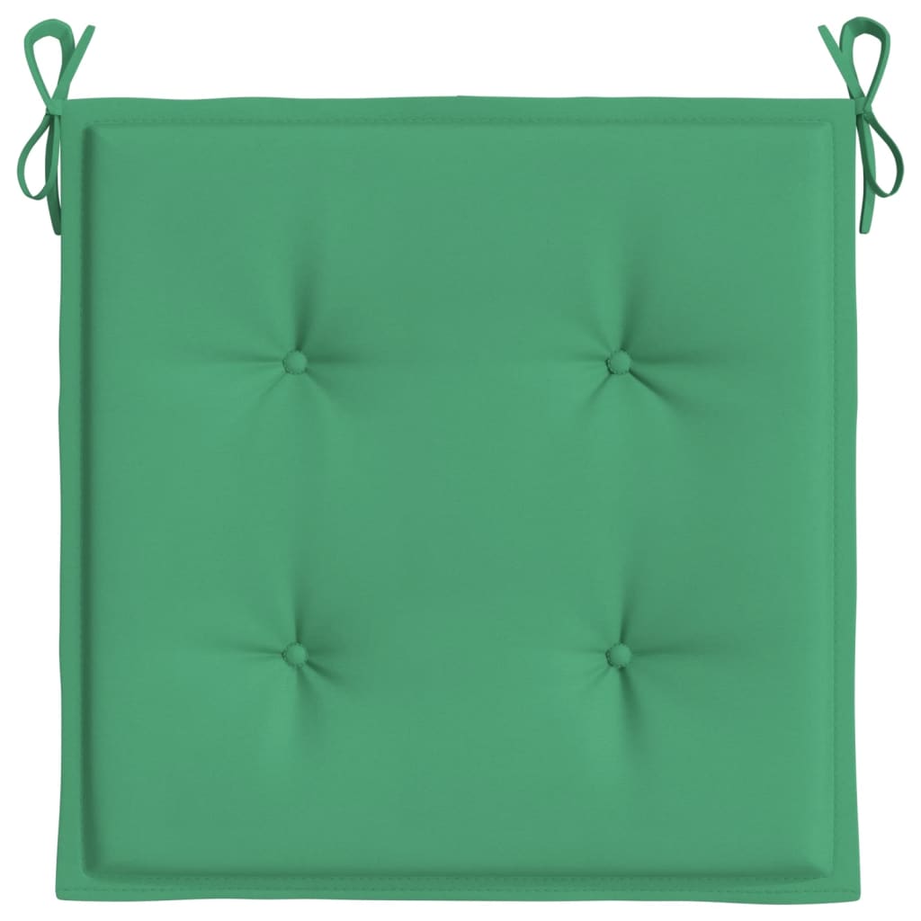 Cuscini per Sedia 2 pz Verdi 50x50x3 cm in Tessuto Oxford - homemem39