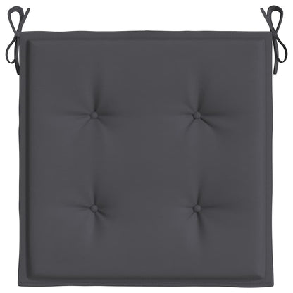Cuscini per Sedia 2 pz Antracite 50x50x4 cm in Tessuto Oxford | homemem39