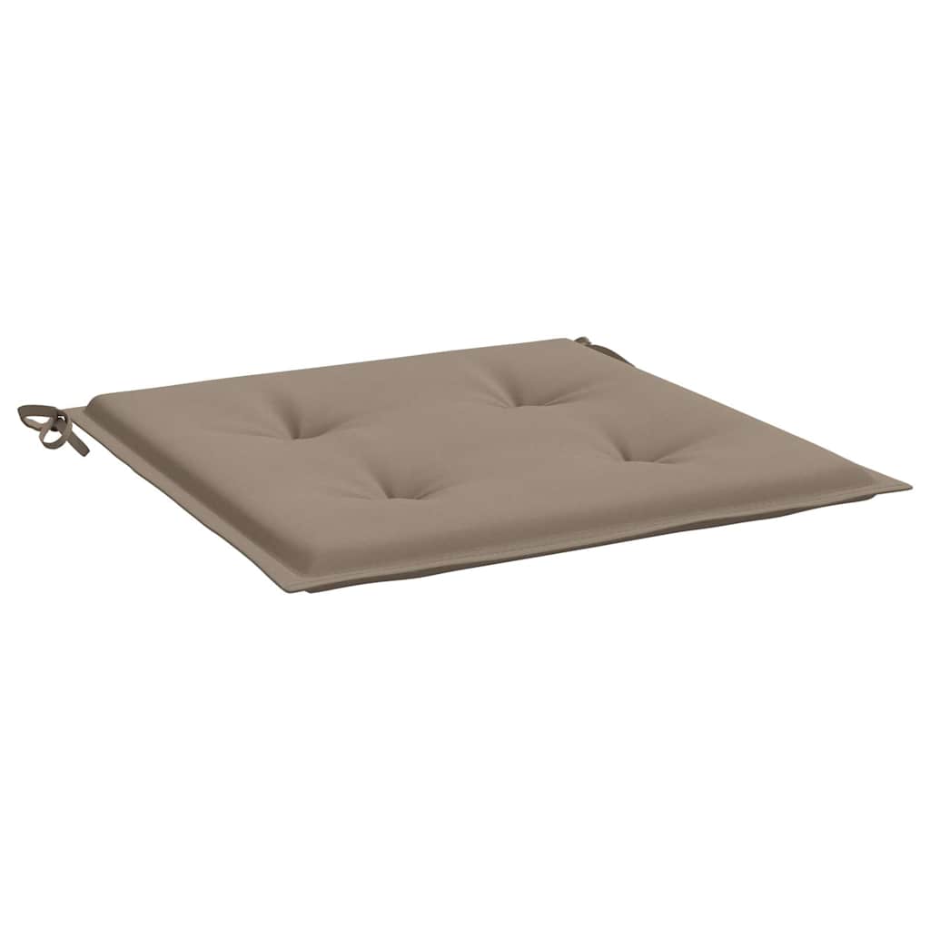 Cuscini per Sedia 2 pz Tortora 50x50x4 cm in Tessuto Oxford