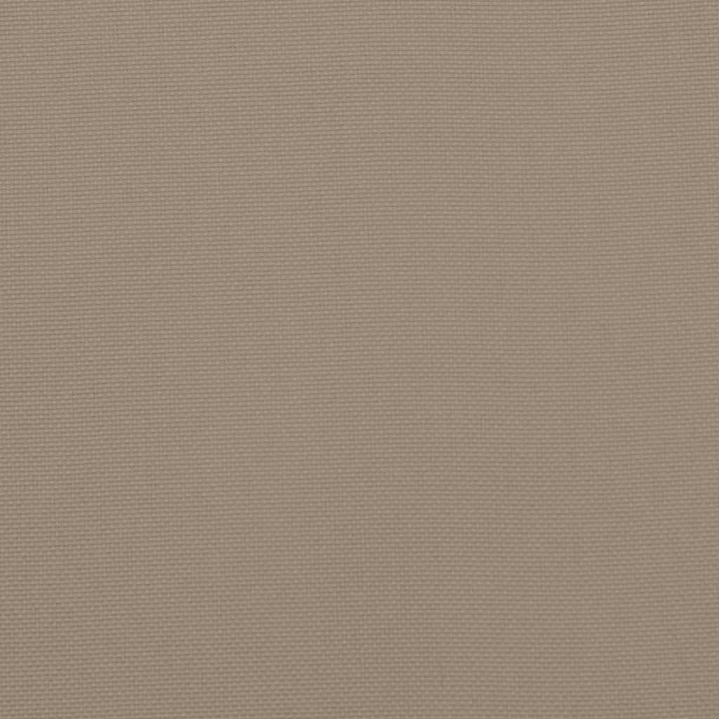 Cuscini per Sedia 2 pz Tortora 50x50x4 cm in Tessuto Oxford