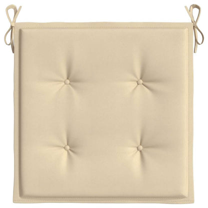Cuscini per Sedia 2 pz Beige 50x50x4 cm in Tessuto Oxford | homemem39