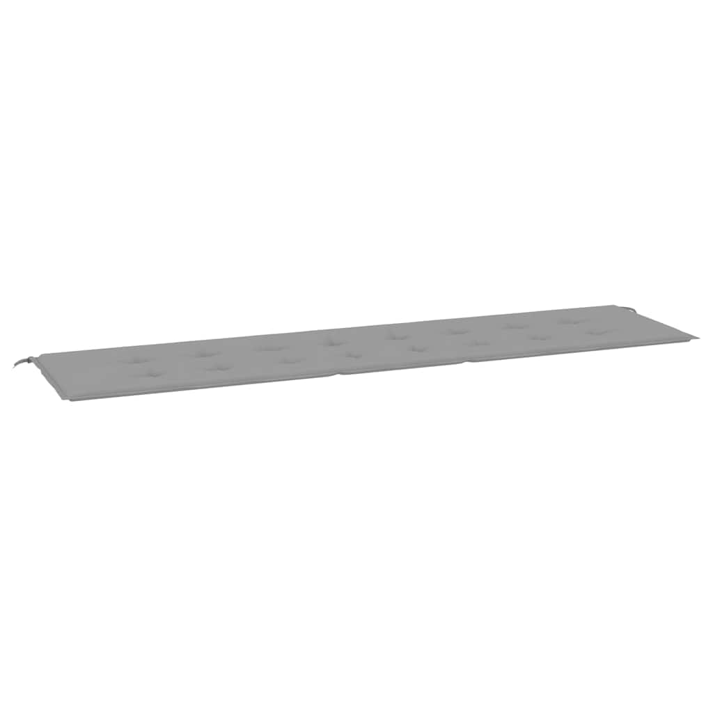 Cuscino per Panca Grigio 200x50x4 cm in Tessuto Oxford