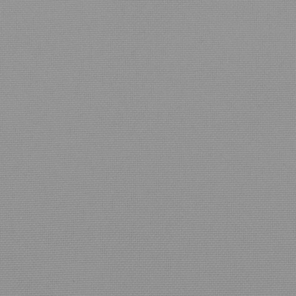 Cuscino per Panca Grigio 200x50x4 cm in Tessuto Oxford