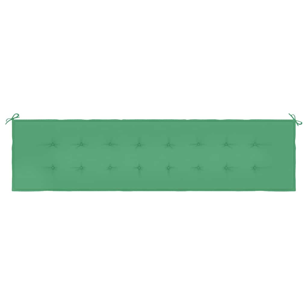 Cuscino per Panca Verde 200x50x3 cm in Tessuto Oxford