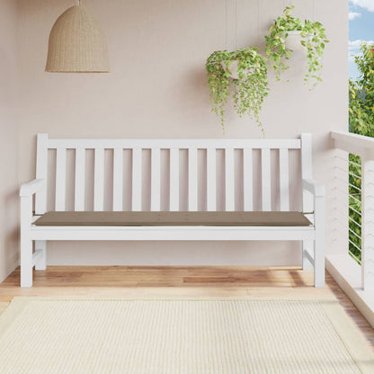 Dove Gray Bench Cushion 200x50x3 cm in Oxford Fabric