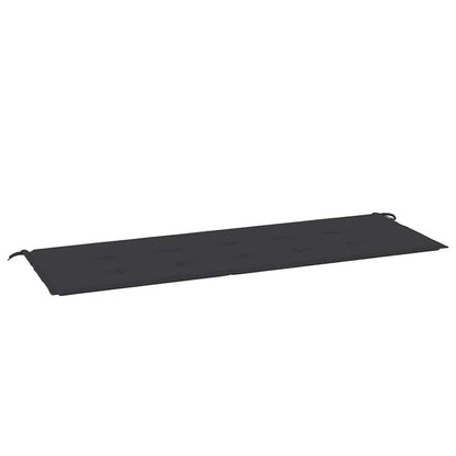 Cuscino per Panca Nero 150x50x4 cm in Tessuto Oxford - homemem39