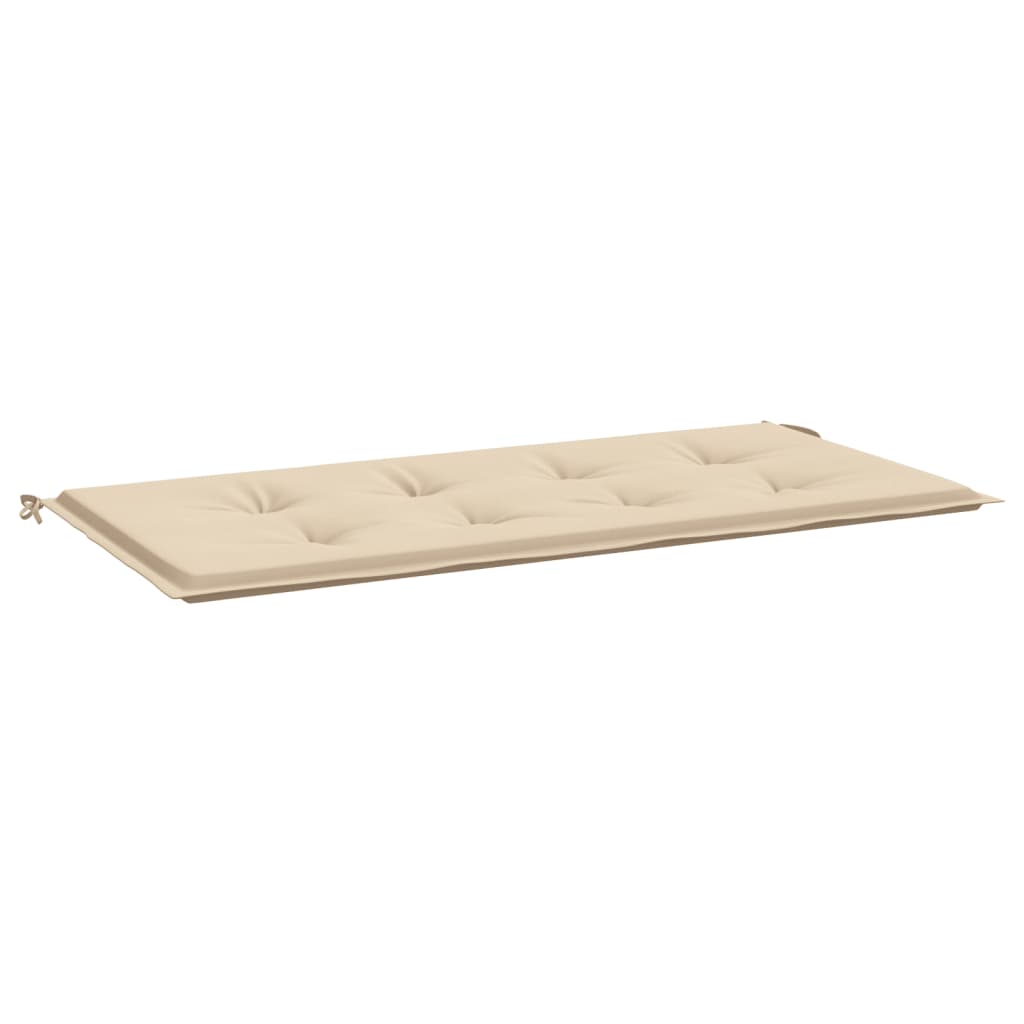 Beige Bench Cushion 120x50x3 cm in Oxford Fabric