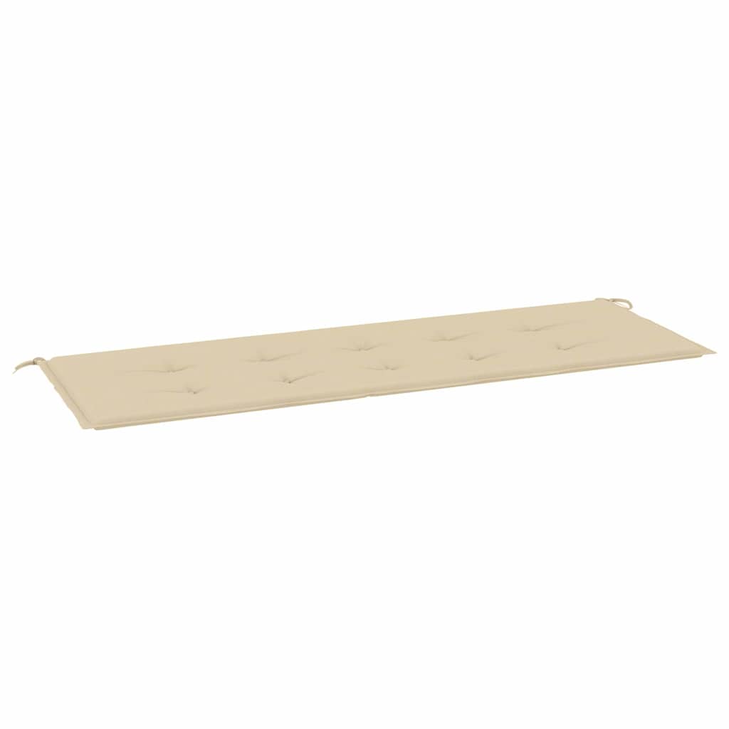 Cuscino per Panca Beige 150x50x3 cm in Tessuto Oxford