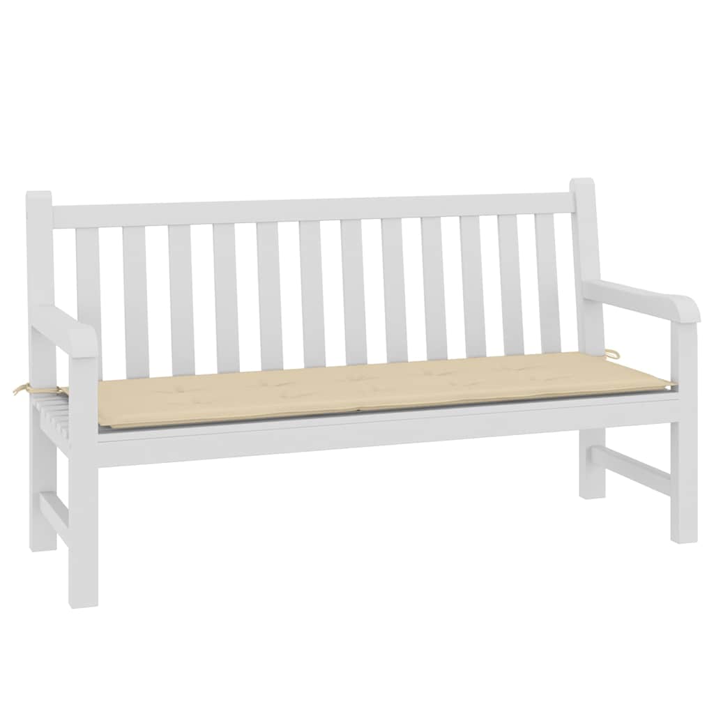 Cuscino per Panca Beige 150x50x3 cm in Tessuto Oxford