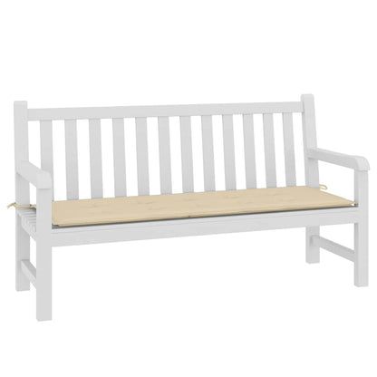 Cuscino per Panca Beige 150x50x3 cm in Tessuto Oxford
