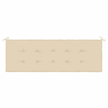 Cuscino per Panca Beige 150x50x3 cm in Tessuto Oxford