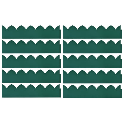 Bordature per Prato 10 pz Verdi 65x15 cm in PP - homemem39