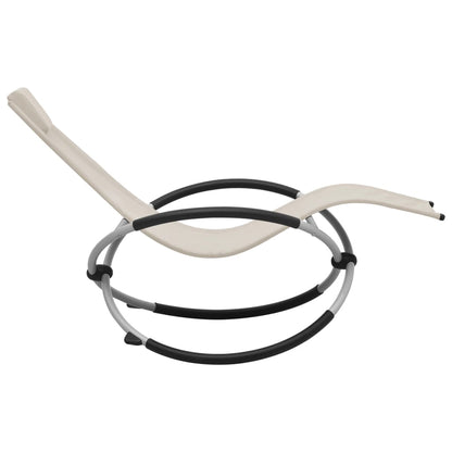 Lettino Prendisole per Bambini in Acciaio Crema - homemem39