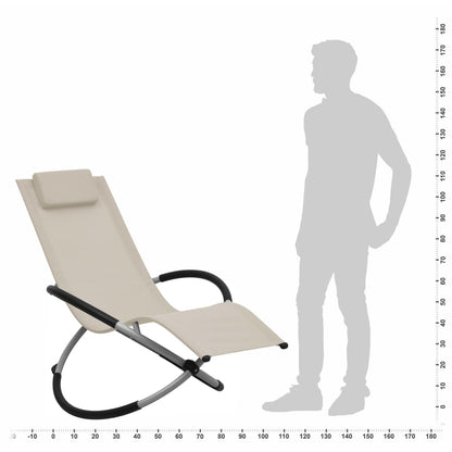 Lettino Prendisole per Bambini in Acciaio Crema - homemem39