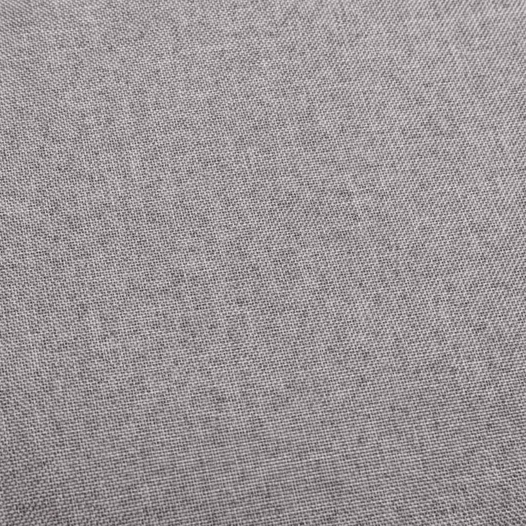 Sedie da Bar 2 pz Grigio Chiaro in Tessuto - homemem39